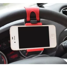   Univerzális kormányra szerelhető telefontartó autós navigációhoz és hands-free hívásokhoz