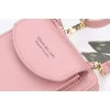 Kisméretű női crossbody táska, Rózsaszín divatos kiegészítőként