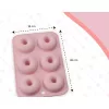Szilikon fánk sütőforma készlet (6 db-os, tapadásmentes)