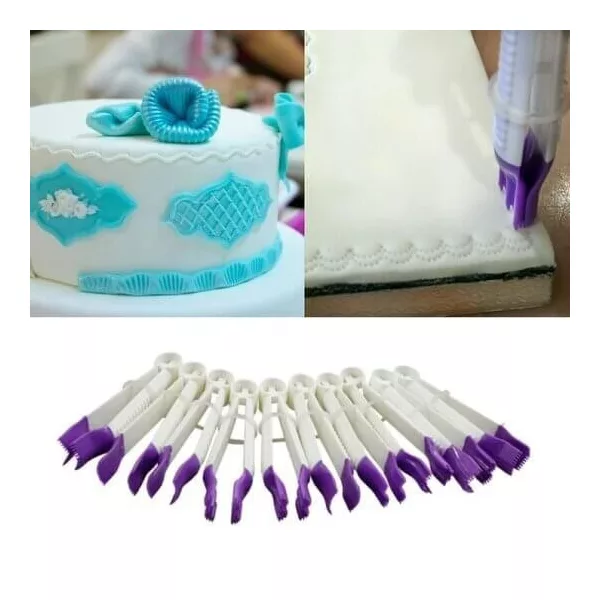Tortaformázó és Fondant Díszítő Csipesz Készlet (10 db)