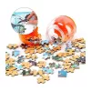 Dinós puzzle tojásban piros - Kreatív építőjáték gyerekeknek