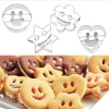 Smiley arc formájú sütemény kiszúró készlet (4 darab)