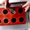 Canelé sütőforma szilikonból - süteménykészítéshez