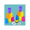 Montessori Toys Stack Cup fejlesztő játék kártyával gyerekeknek
