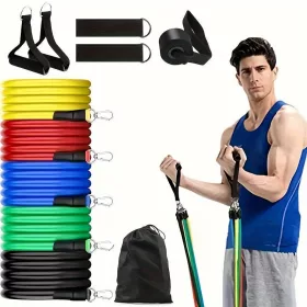   11 darabos Edzőszalag Szett - Otthoni és Fitnesztermi Edzéshez