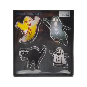   Perfect Home - Halloween-i sütikiszúró készlet, 4 darabos, kreatív sütéshez és dekoráláshoz