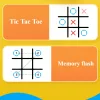 Szuper Tic Tac Toe hordozható utazó társasjáték gyermekeknek és családoknak
