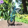 1:8 arányú ötvözetből készült BMX bicikli - Menő fekete kaszkadőr kerékpár modell extrém sportokhoz