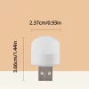 10db Mini USB Éjszakai Lámpa, Meleg Fehér és Hideg Fehér Fényű, Hordozható Világítás