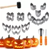 Rozsdamentes acél Halloween tökfaragó készlet - Tartós és Precíz Eszközök Ünnepi Díszítéshez