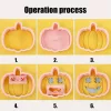 10 darabos Halloween Tök Alakú Rozsdamentes Acél Süteményszaggató Készlet Sütéshez és Dekoráláshoz