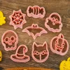 8 darabos Halloween Süteményszaggató és Kiszúró Készlet sütéshez