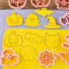 8 darabos Halloween Süteményszaggató és Kiszúró Készlet sütéshez