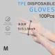 100db Eldobható Latex Kesztyű Higiéniai Használatra, 100db-S