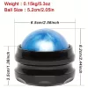 Görgős masszázslabda, önmasszírozó eszköz izomlazításhoz, Kék színben