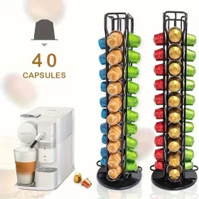   Forgatható Nespresso Kávékapszula Tartó Állvány - Praktikus Tárolási Megoldás Nespresso Kapszulákhoz