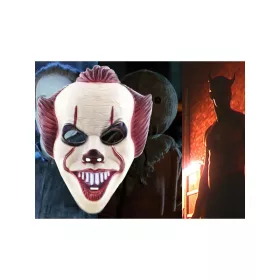   Halloween Pennywise bohóc maszk - rémisztő It bohóc jelmez kiegészítő felnőtteknek és gyerekeknek