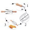 Croissant tésztavágó eszköz sütéshez és péksütemény készítéshez