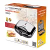 Esperanza szendvicskészítő 1000W Asiago - Elektromos grill, tapadásmentes felület, 2 szelet, fekete - EKT011