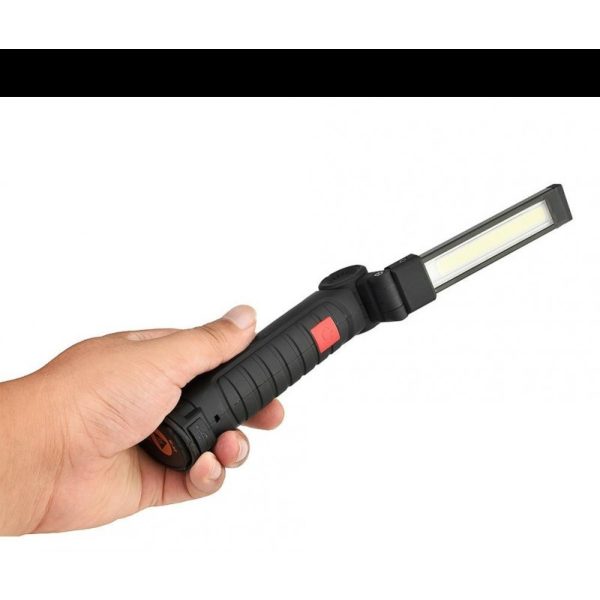 USB-n keresztül tölthető 360 fokban forgatható mágneses LED lámpa, vészvilágítás, állítható fényerővel