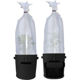   Laxllent Textil virágcserép 2 nagy fekete + növényvédő háló