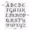 Szilikon ABC-s torta-desszert díszítő forma