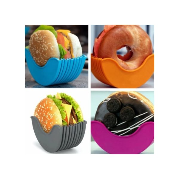 Szilikon hamburger tartó