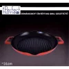Zománcozott Öntöttvas Grill Szeletsütő 31cm csőrös