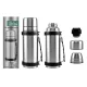 Perfect Home turista termosz rozsdamentes 1100 ml, két pohárral