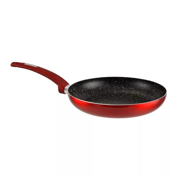 Tapadásmentes alumínium serpenyő indukciós 26*4,8 cm vörös Comfort