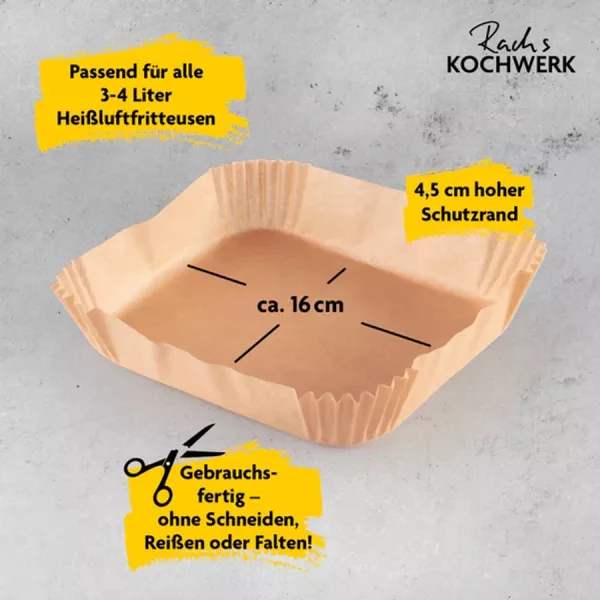 Maxx-world airfryer sütőpapír 100 db-os KOCHWERK RACHS DS13181-L