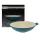 Perfect Home zománcozott öntöttvas wok 37 cm türkizkék
