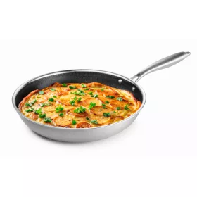   Maxx-world rozsdamentes serpenyő, tapadásmentes, méhsejt mintás, 4 rétegű, 20 cm