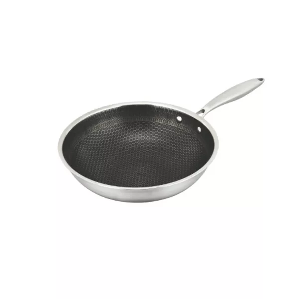 Maxx-world rozsdamentes wok serpenyő tapadásmentes bevonattal, méhsejt mintás, 28 cm