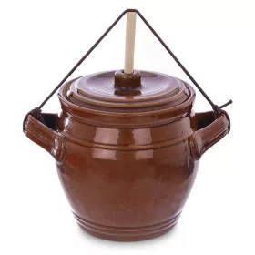 Orion mázas agyag fermentáló edény, barna, 1,3 l