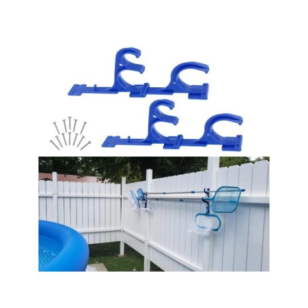 Medencetisztító eszköz, kerti szerszám akasztó