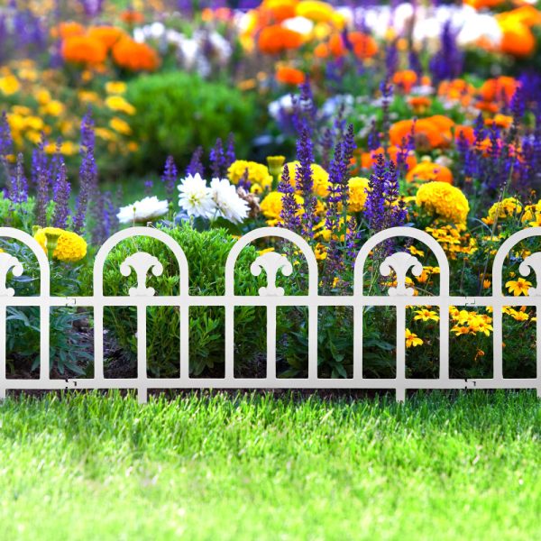 Virágágyás határ / kerítés - kerti díszítés, növények elválasztására szolgáló elem