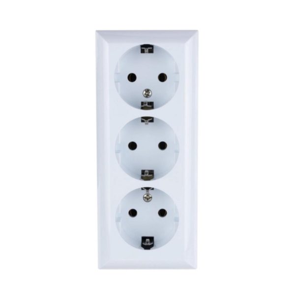 GAO 0312H Business Line IP20 3 férőhelyes földelt aljzat, 3 férőhelyes földelt csatlakozóaljzat, beltéri, 230 V~ / 50 Hz / 16 A,