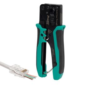   Home CP-342 UTP-RJ45-8P8C gyorskrimpelő fogó, nyitott végű dugókhoz, biztonsági zár, gyors