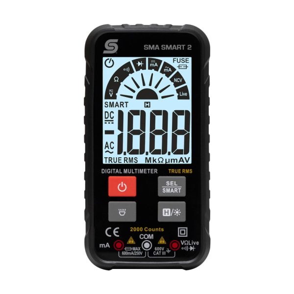 Home SMA SMART 2 multiméter, intelligens SMART azonosítás és manuális funkciók, érintés nélküli feszültségvizsgáló, automatikus 