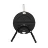 Home GR01 hordozható asztali grill, faszén, faszénbrikett, nyitott vagy zárt fedél, 2 rostély, 2 széntartó rács, 22 cm rostélyma