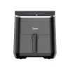 MIDEA MAD55005APKH Air Fryer, forrólevegős fritőz, 4.6 l kosár, 5.7 l üst, 1500 W, 60 p időzítő, 200 °C hőmérséklet, lecsatolhat