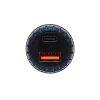 SAL SAU34AC autós USB töltő, 2in1, USB-A, USB-C, gyorstöltő, dupla töltő