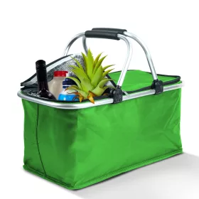   Bewello thermo összecsukható bevásárlókosár 21 L zöld 49 x 28 x 25 cm
