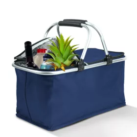   Bewello thermo összecsukható bevásárlókosár 21 L kék 49 x 28 x 25 cm