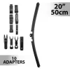 Carguard ablaktörlő 20"/50 cm, 10 db adapterrel