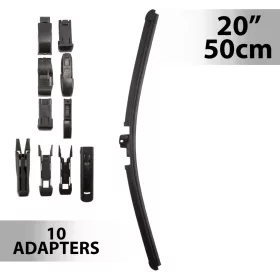 Carguard ablaktörlő 20"/50 cm, 10 db adapterrel