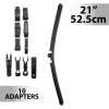 Carguard ablaktörlő 21"/52,5 cm, 10 db adapterrel