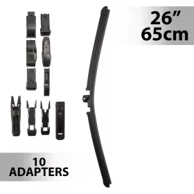 Carguard ablaktörlő 26"/65 cm, 10 db adapterrel