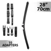 Carguard ablaktörlő 28"/70 cm, 10 db adapterrel